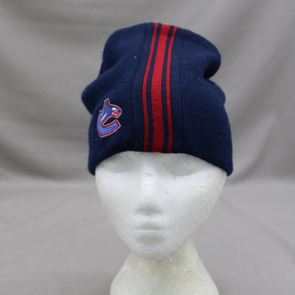 Vancouver Canucks Beanie / Toque - Racing Stripe with Orca - Adult One Size